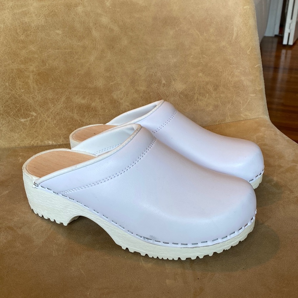 Assembly New York White Platform Clogs